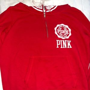 PINK quarter zip hoodie